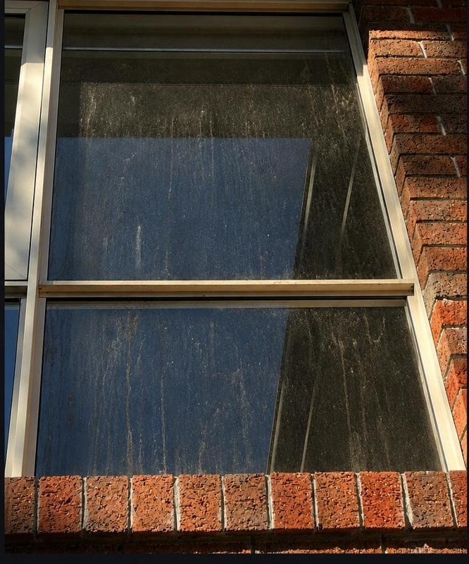 Dirty window before Mint Window Cleaning service, Melbourne residential property